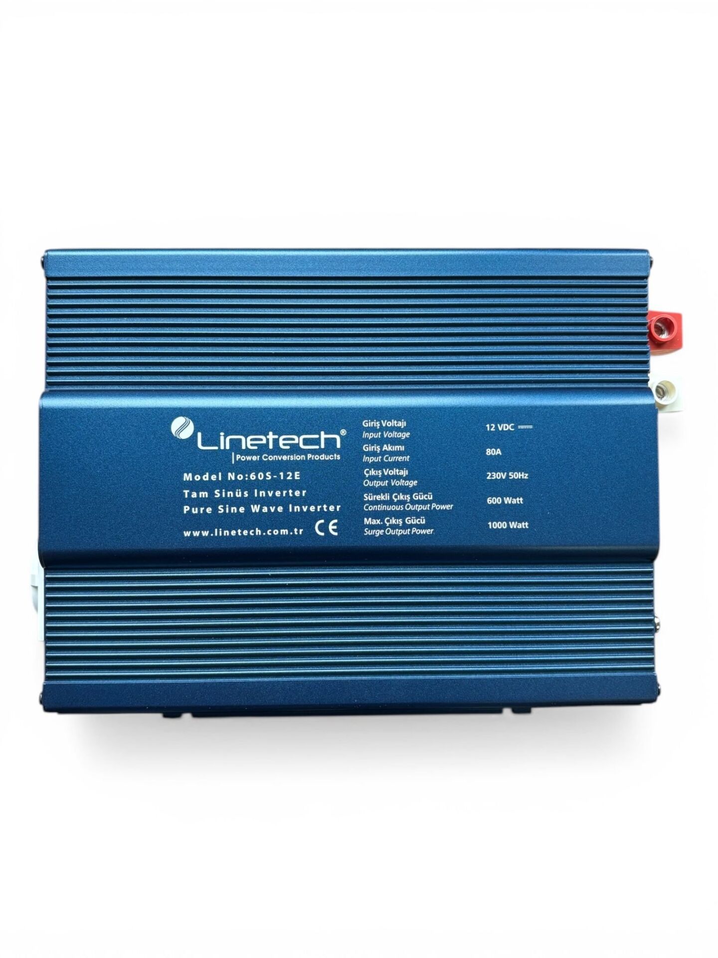 Linetech Tam Sinüs İnvertör 12V 600W Pure Sine Wave Inverter (60S-12E)