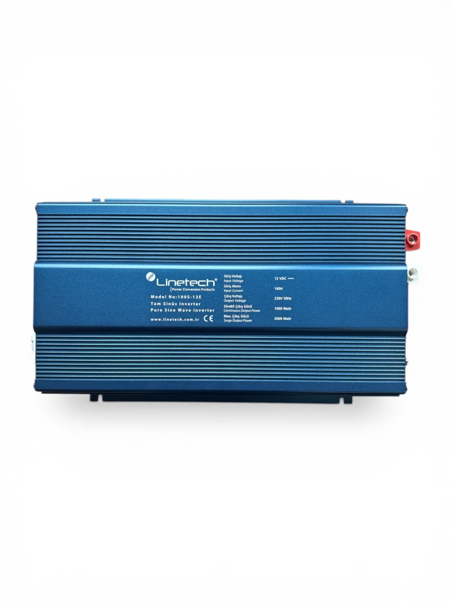 Linetech Tam Sinüs İnvertör 12V 1000W Pure Sine Wave Inverter (100S-12E)