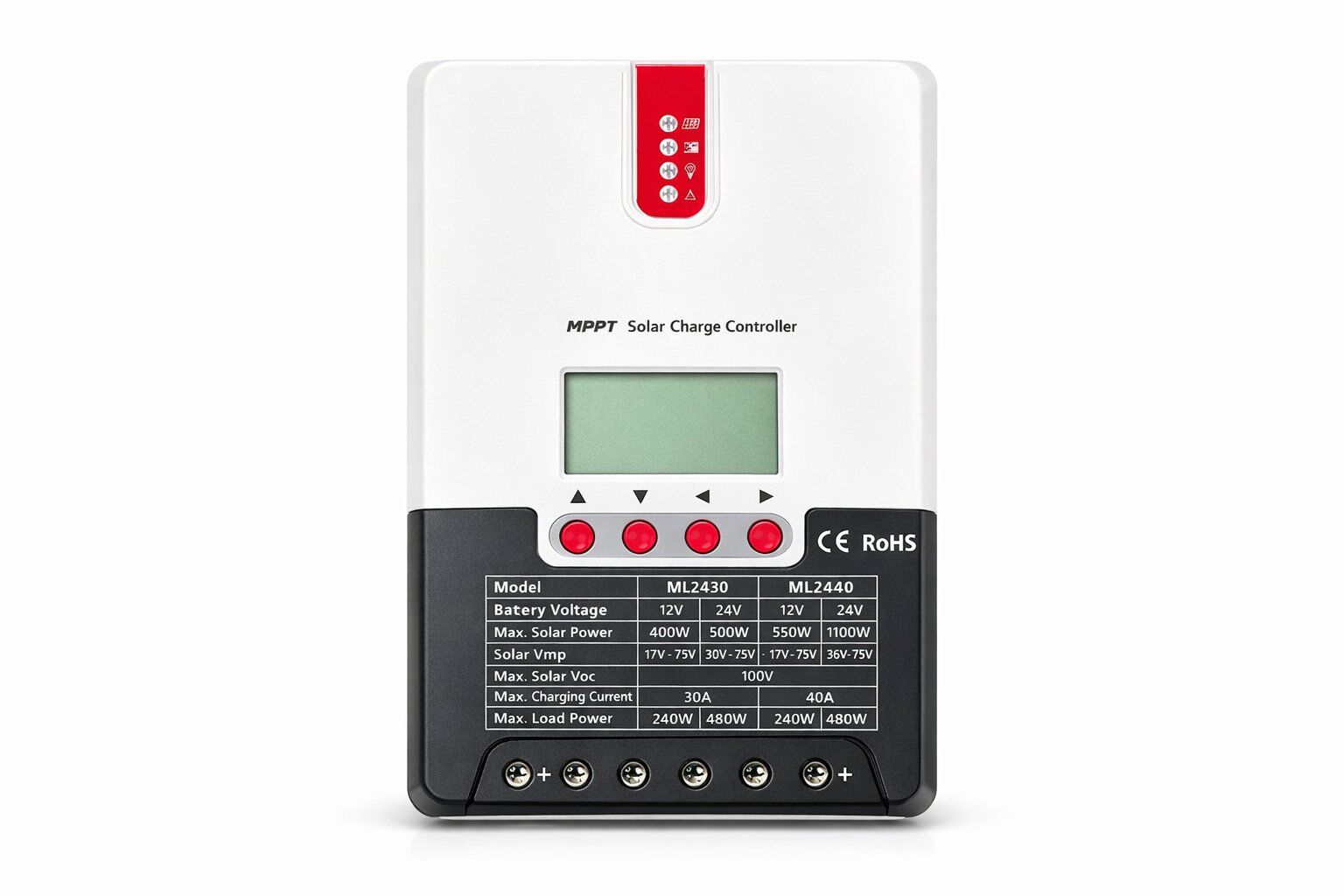 Max Solar Şarj Kontrol Cihazı 12/24V 30A MPPT Charge Controller (ML2430)