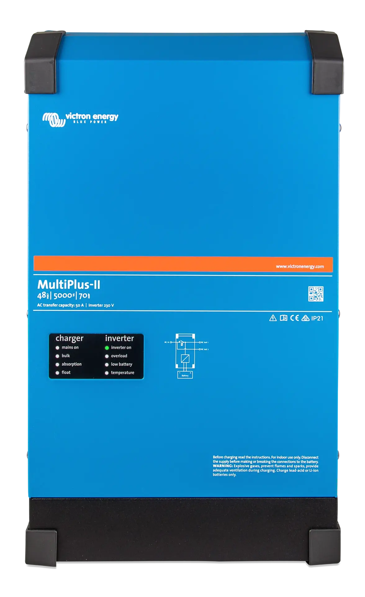 Victron İnvertör/Şarj Cihazı MultiPlus-II 48/5000/70-50 Inverter/Charger (PMP482505012)