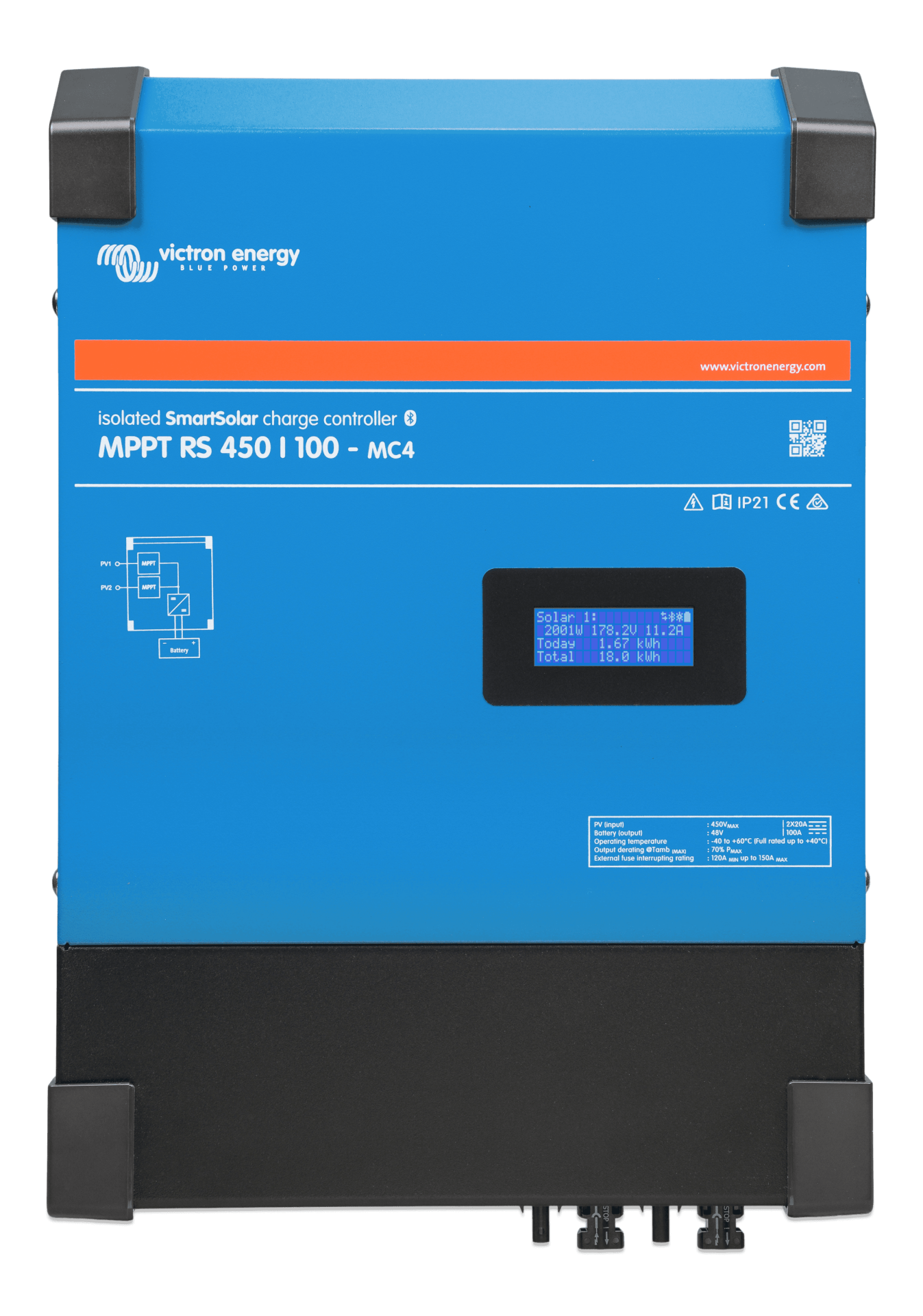 Victron Solar Şarj Kontrol Cihazı SmartSolar MPPT RS 450/100-MC4 Charge Controller (SCC145110512)