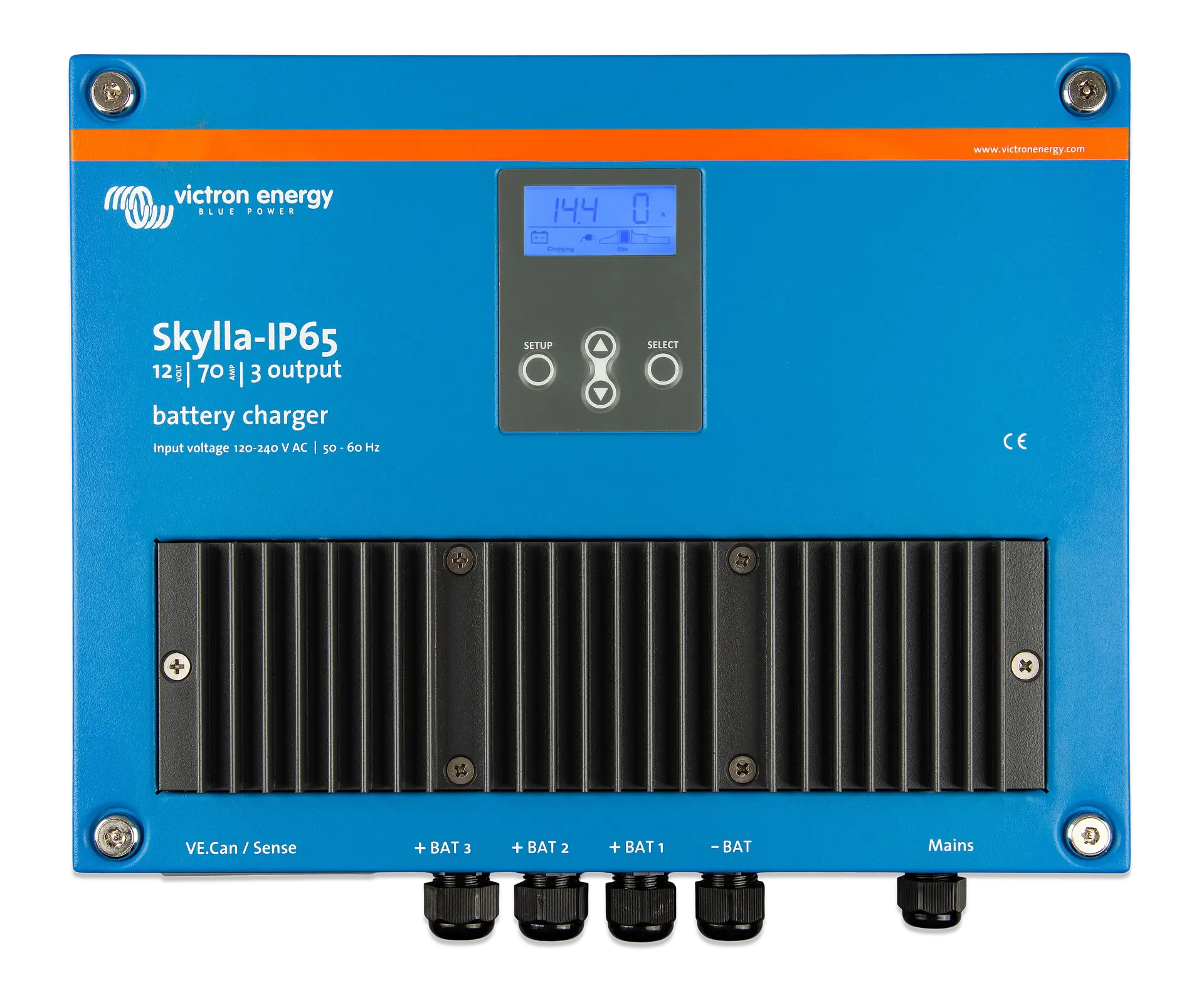 Victron Akü Şarj Cihazı Skylla IP65 12V 70A 120/240V Battery Charger (3 çıkış) (SKY012070100)