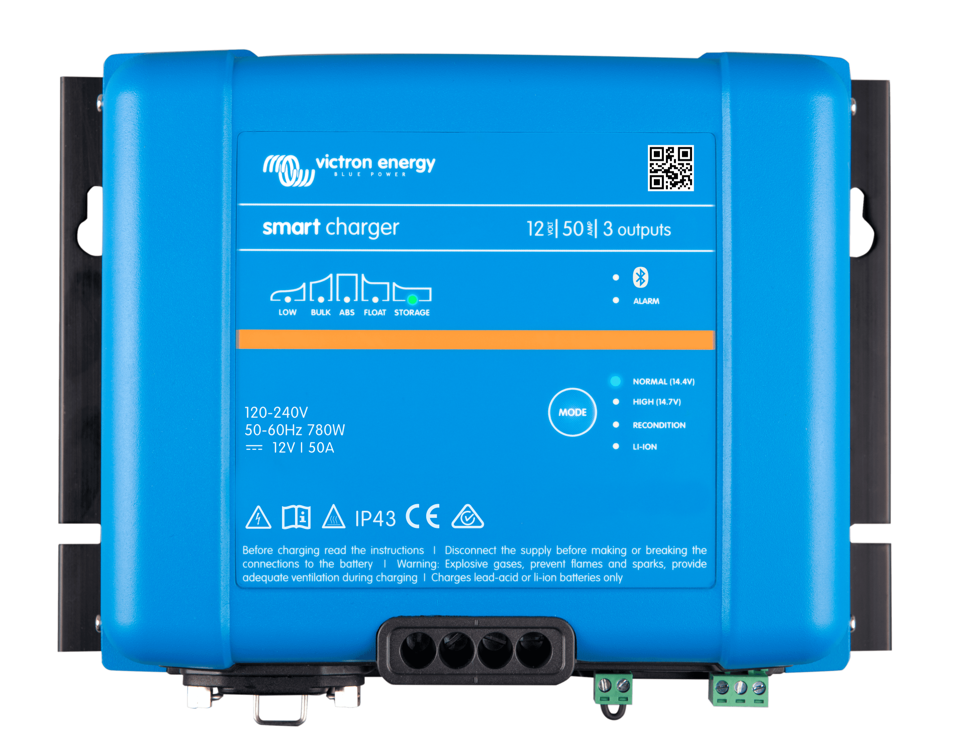 Victron Akü Şarj Cihazı Smart IP43 12V 50A Battery Charger (3 çıkış) (PSC125053095)